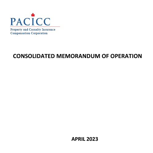 Consolidated Memorandum of Operation